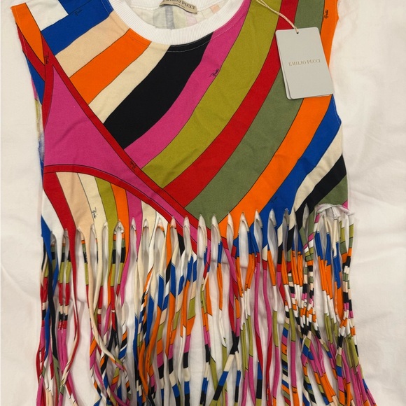 pucci fringe crop top never been worn perfect for either day or night ! - Picture 3 of 5